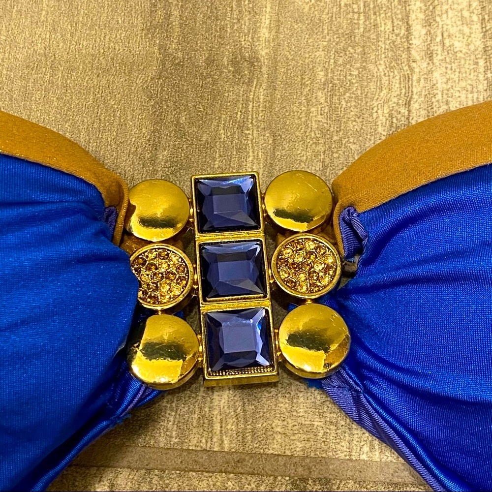 New Beach Bunny blue/golden bikini - Picture 4 of 6